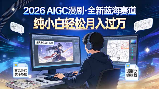 （16781期）2026年全新蓝海赛道，纯小白轻松月入过万_生财有道创业项目网