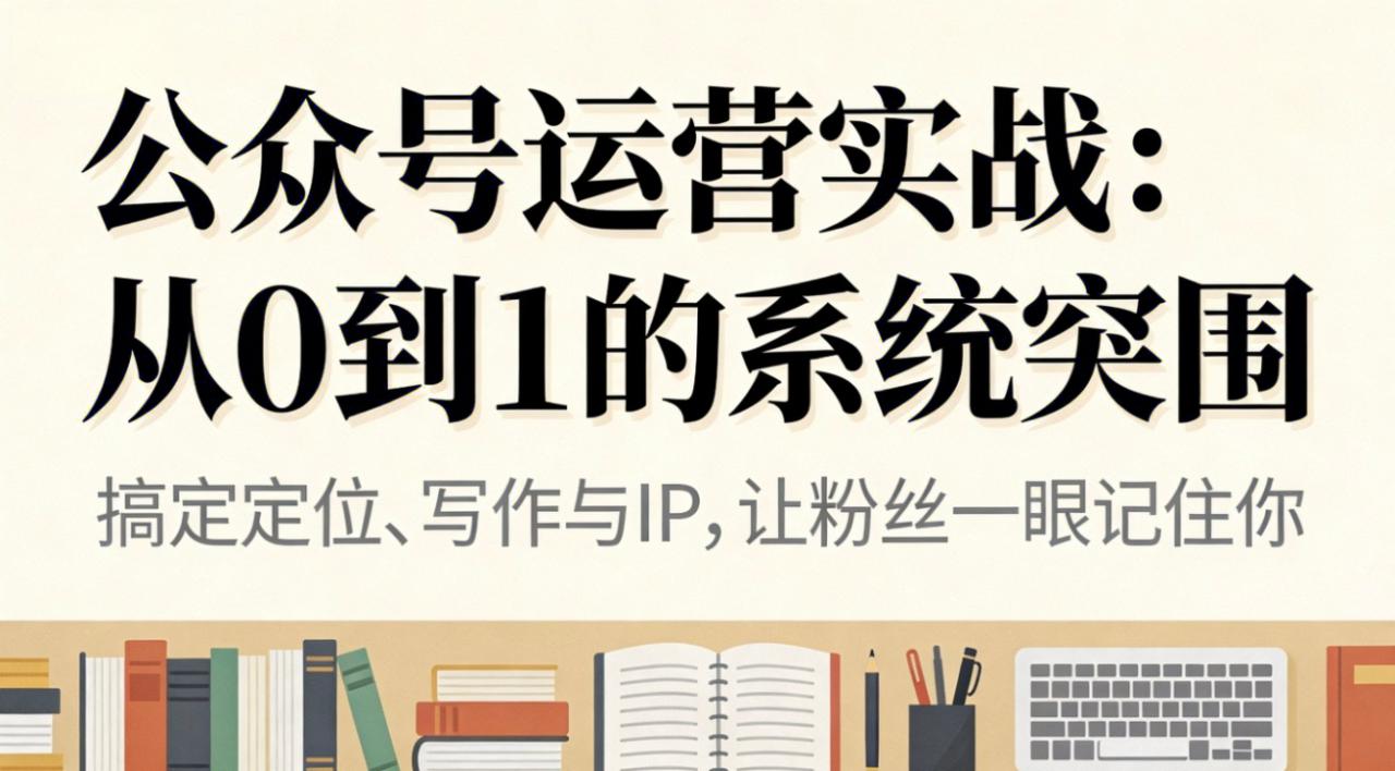 （16777期）公众号运营实战：从0到1的系统突围_生财有道创业项目网