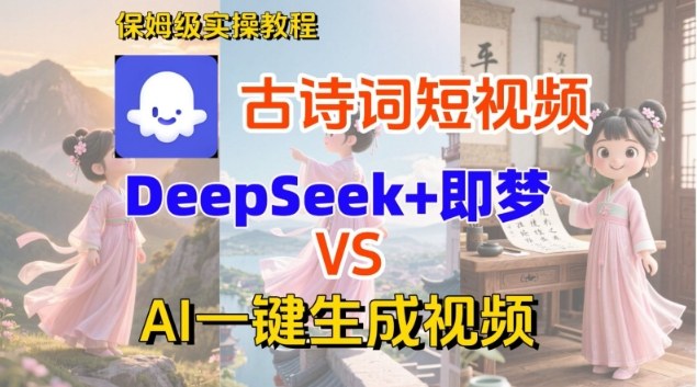Coze扣子智能体工作流一键生成古诗词短视频，保姆级搭建教学——生财有道创业项目网