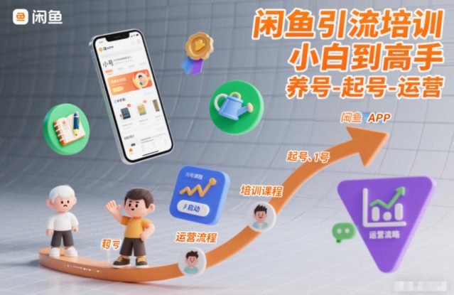 闲鱼引流培训，小白到高手，养号-起号-运营——生财有道创业项目网
