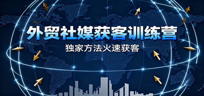 图片[1]-外贸社媒获客训练营，独家方法火速获客、提升成交，实现外贸降维打击（更新）_生财有道创业网-生财有道