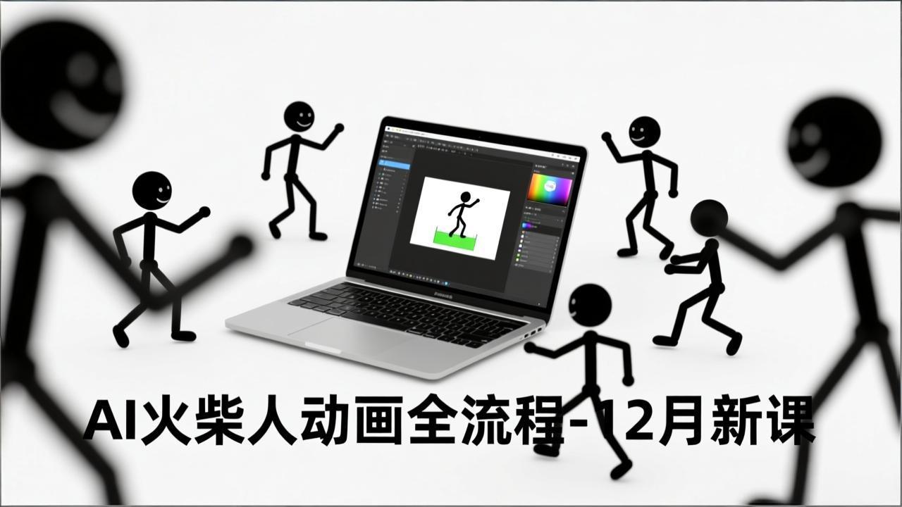 图片[1]-（16861期）AI火柴人动画全流程-12月新课，文案生成、声音克隆、视频剪辑，零基础快速产出动画_生财有道创业项目网-生财有道
