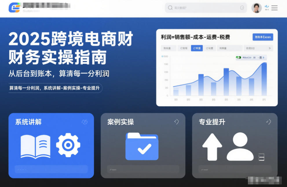 图片[1]-2025跨境电商财务实操指南，从后台到账本，算清每一分利润，系统讲解-案例实操-专业提升——生财有道创业项目网-生财有道