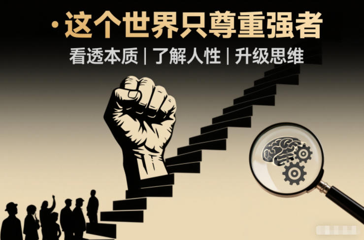 图片[1]-开悟1.0：这个世界只尊重强者，看透本质-了解人性-升级思维——生财有道创业项目网-生财有道