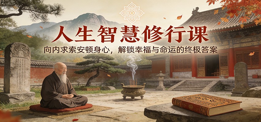 图片[1]-人生智慧修行课：向内求索安顿身心，解锁幸福与命运的终极答案_生财有道创业网-生财有道