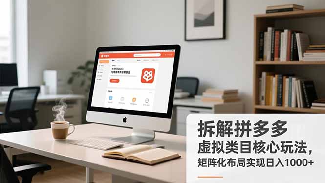 （16906期）拆解拼多多虚拟类目核心玩法，矩阵化布局实现日入1000+_生财有道创业项目网