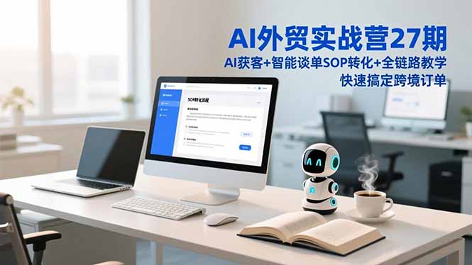 （16938期）AI外贸实战营27期，AI获客+智能谈单+SOP转化+全链路教学，快速搞定跨境订单_生财有道创业项目网