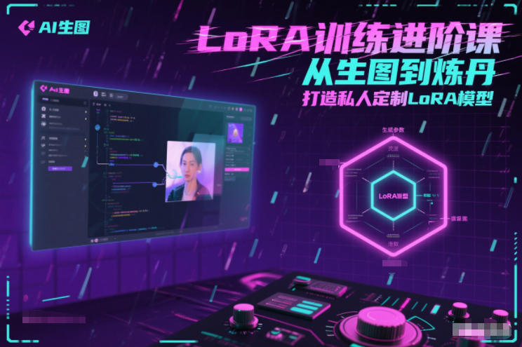 图片[1]-LoRA训练进阶课，从生图到炼丹，打造私人定制LoRA模型——生财有道创业项目网-生财有道