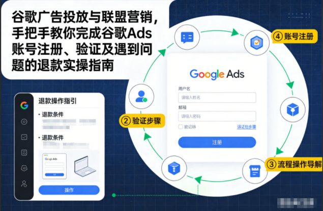 谷歌广告投放与联盟营销，手把手教你完成谷歌Ads账号注册、验证及遇到问题的退款实操指南——生财有道创业项目网