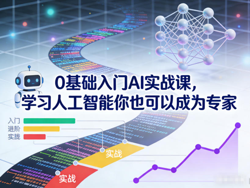 图片[1]-0基础入门AI实战课，学习人工智能你也可以成为专家——生财有道创业项目网-生财有道