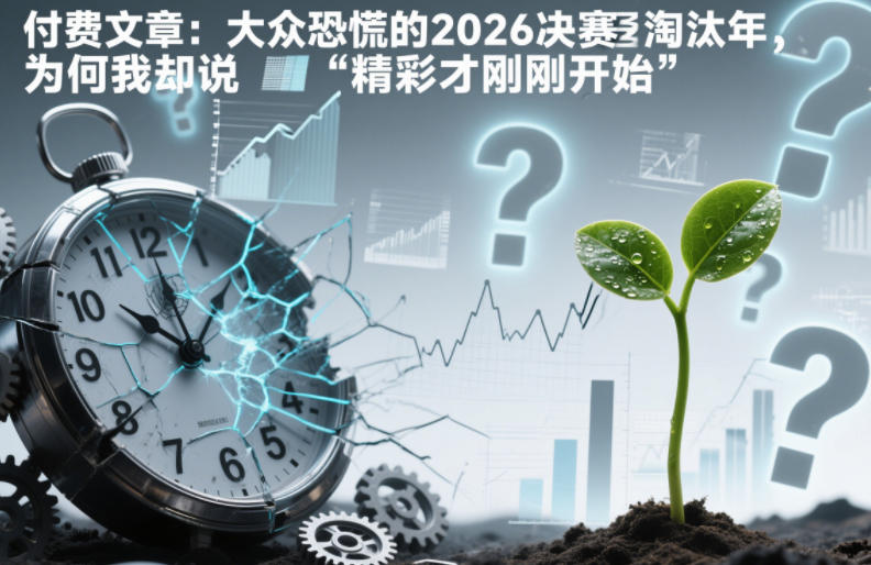 图片[1]-付费文章：大众恐慌的2026决赛淘汰年，为何我却说“精彩才刚刚开始”？——生财有道创业项目网-生财有道