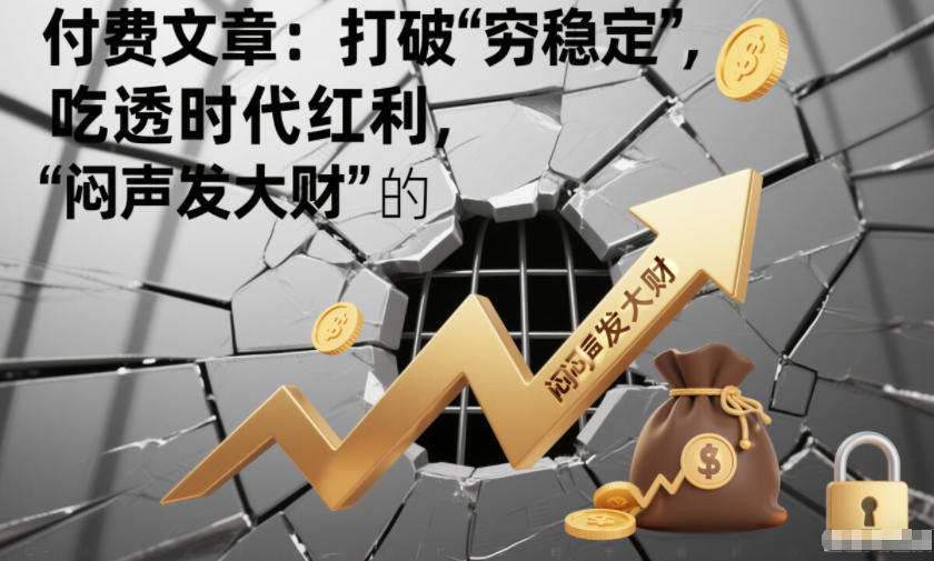 图片[1]-付费文章：打破“穷稳定”，吃透时代红利，“闷声发大财”的终极真谛——生财有道创业项目网-生财有道