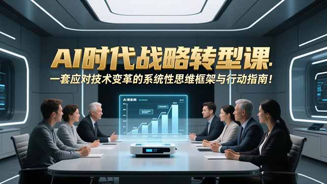 （16990期）AI时代战略转型课：一套应对技术变革的系统性思维框架与行动指南！_生财有道创业项目网
