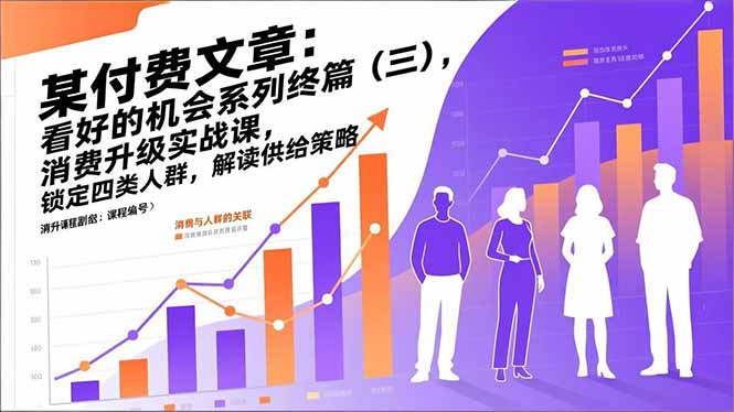 （17004期）某付费文章：看好的机会系列终篇（三），消费升级实战课，锁定四类人群，解读供给策略_生财有道创业项目网