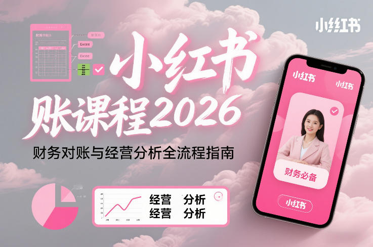 图片[1]-小红书对账课程2026，财务对账与经营分析全流程指南——生财有道创业项目网-生财有道