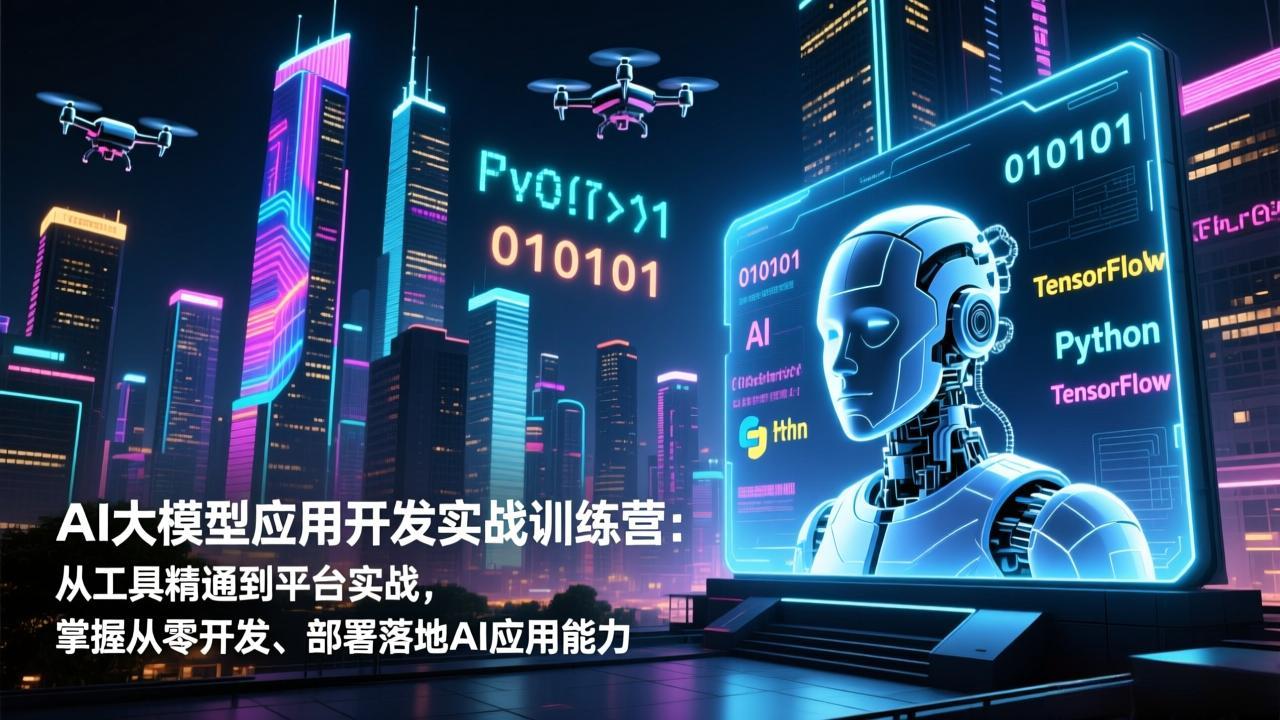 图片[1]-（17058期）AI大模型应用开发实战训练营：从工具精通到平台实战，掌握从零开发、部署落地AI应用能力_生财有道创业项目网-生财有道