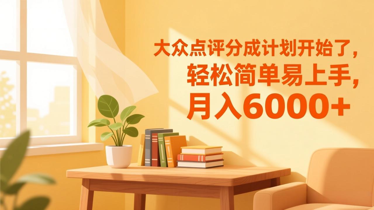图片[1]-（17056期）大众点评分成计划开始了，轻松简单易上手，月入6000+_生财有道创业项目网-生财有道