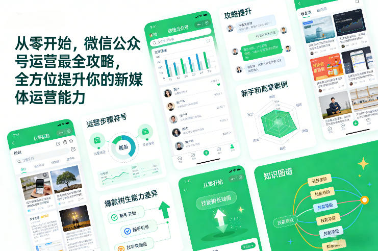 图片[1]-从零开始，微信公众号运营最全攻略，全方位提升你的新媒体运营能力——生财有道创业项目网-生财有道