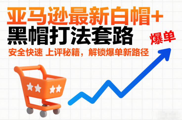 图片[1]-亚马逊最新白帽+黑帽打法套路，安全快速上评秘籍，解锁爆单新路径——生财有道创业项目网-生财有道