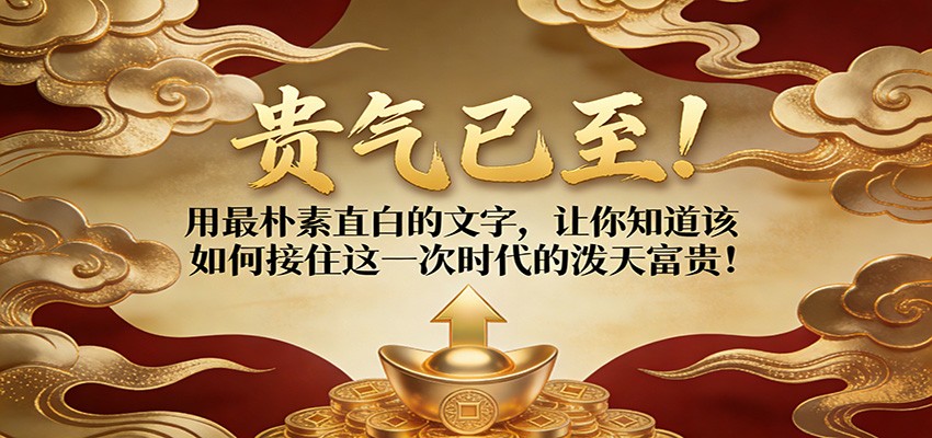 图片[1]-付费文章：贵气已至！用最朴素直白的文字，让你知道该如何接住这一次时代的泼天富贵！_生财有道创业网-生财有道