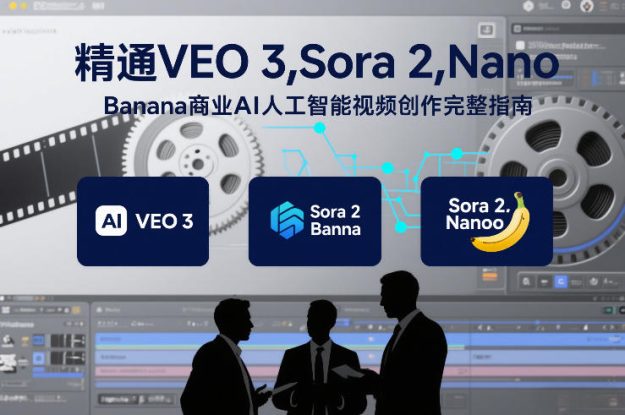 精通VEO 3，Sora 2，Nano Banana商业AI人工智能视频创作完整指南——生财有道创业项目网