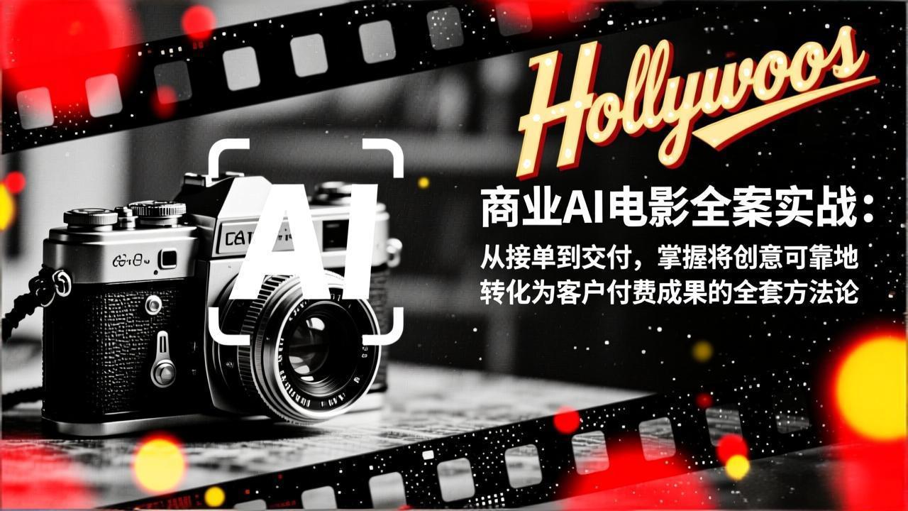 图片[1]-（17092期）商业AI电影全案实战：从接单到交付，掌握将创意可靠地转化为客户付费成果的全套方法论_生财有道创业项目网-生财有道