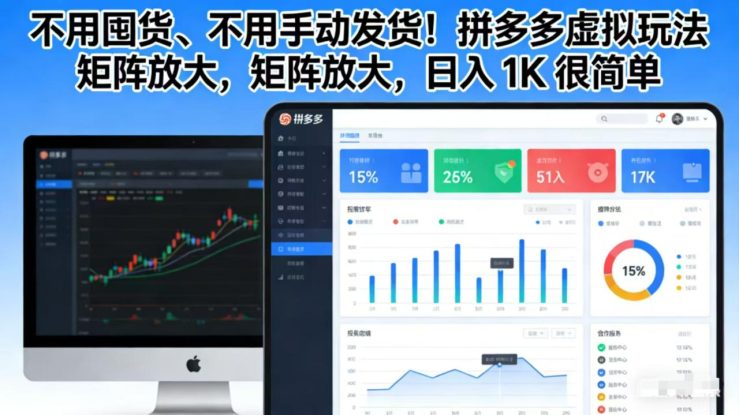 （17108期）不用囤货、不用手动发货！拼多多虚拟玩法，矩阵放大，日入 1K 很简单_生财有道创业项目网