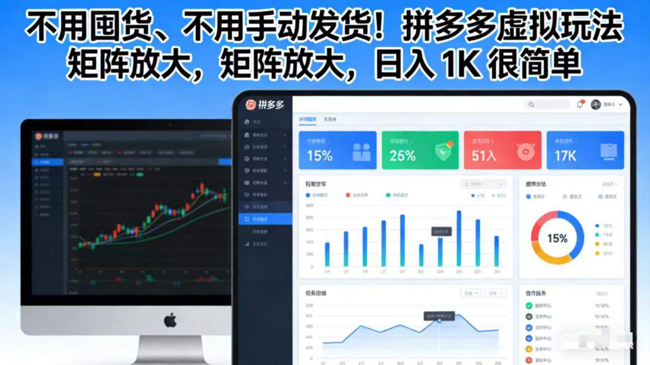 图片[1]-（17108期）不用囤货、不用手动发货！拼多多虚拟玩法，矩阵放大，日入 1K 很简单_生财有道创业项目网-生财有道