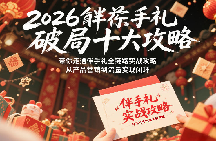 图片[1]-2026伴手礼破局十大攻略，带你走通伴手礼全链路实战攻略，从产品营销到流量变现闭环——生财有道创业项目网-生财有道