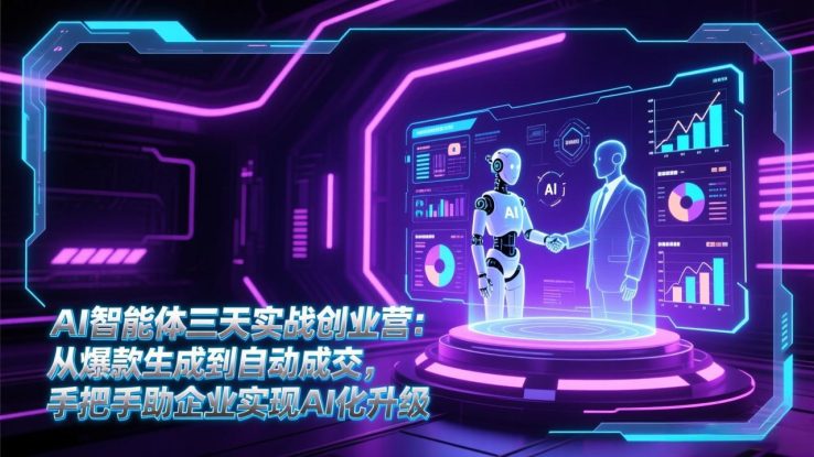 （17176期）AI智能体三天实战创业营：从爆款生成到自动成交，手把手助企业实现AI化升级_生财有道创业项目网