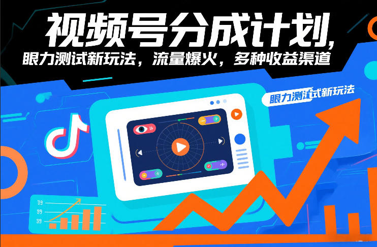 图片[1]-视频号分成计划，眼力测试新玩法，流量爆火，多种收益渠道——生财有道创业项目网-生财有道