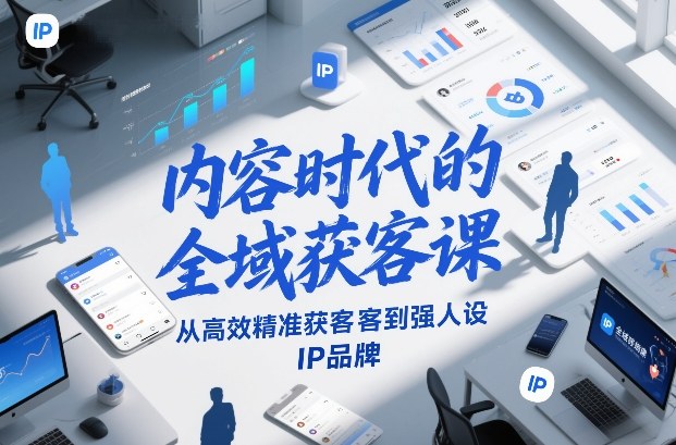 内容时代的全域获客课，从高效精准获客到强人设IP品牌——生财有道创业项目网