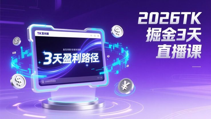 （17147期）2026TK掘金直播课，起号涨粉+直播带货+商单变现+3天打通盈利路径，月入过万美金_生财有道创业项目网
