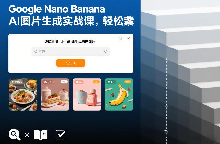 图片[1]-Google Nano Banana AI图片生成实战课，轻松掌握，小白也能生成商用图片——生财有道创业项目网-生财有道
