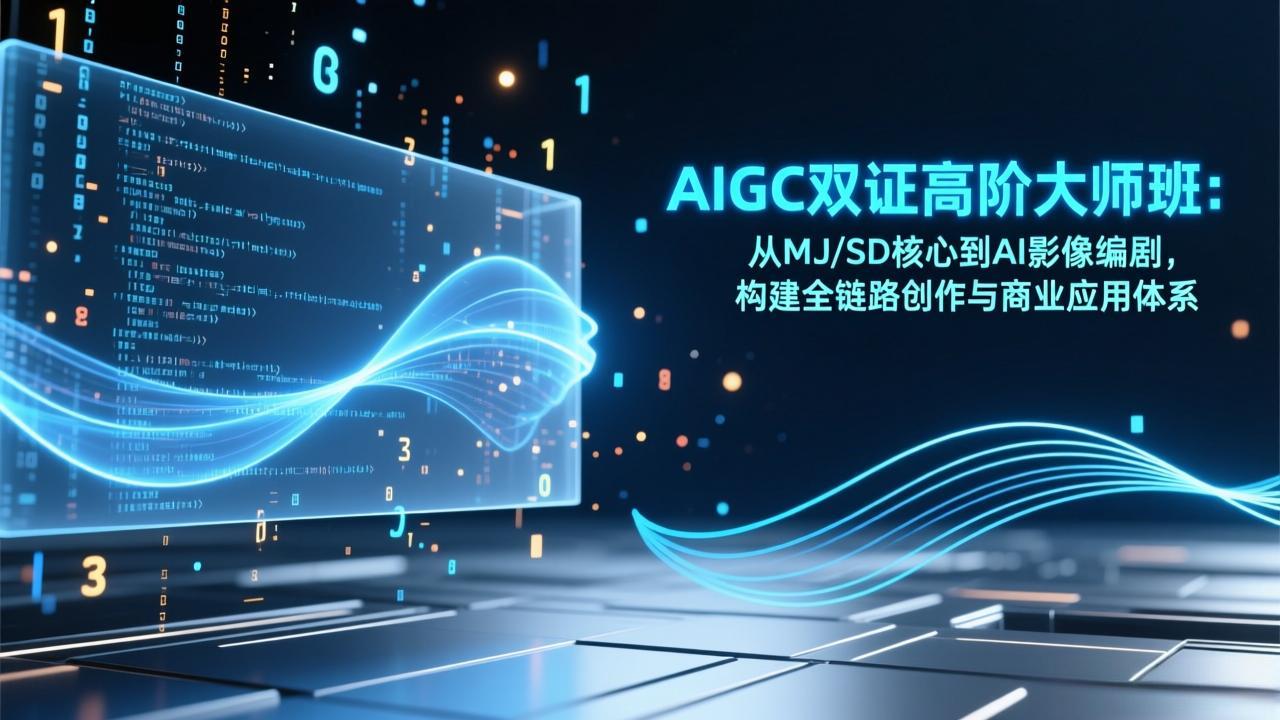 图片[1]-（17198期）AIGC双证高阶大师班：从MJ/SD核心到AI影像编剧，构建全链路创作与商业应用体系_生财有道创业项目网-生财有道