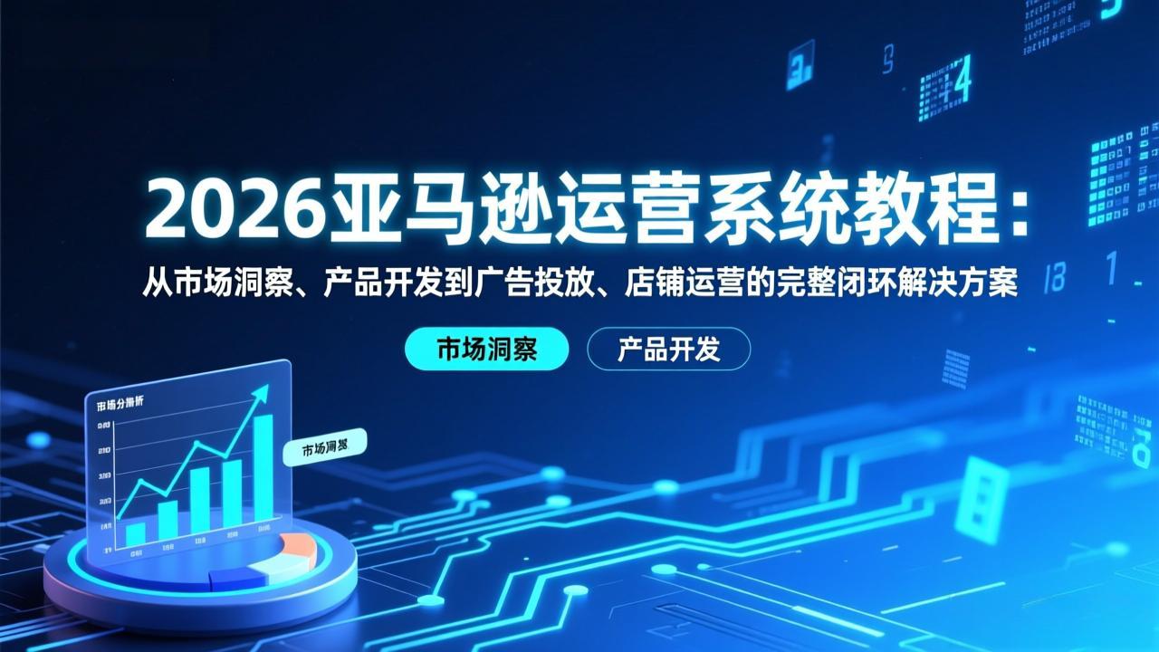 图片[1]-（17208期）2026亚马逊运营系统教程：从市场洞察、产品开发到广告投放、店铺运营的完整闭环解决方案_生财有道创业项目网-生财有道