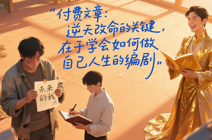 图片[1]-付费文章：逆天改命的关键，在于学会如何做自己人生的编剧——生财有道创业项目网-生财有道