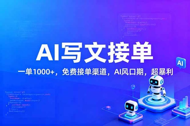 （17215期）用AI来写文章，一单1000+，提供免费接单渠道，AI风口期，超暴利！_生财有道创业项目网