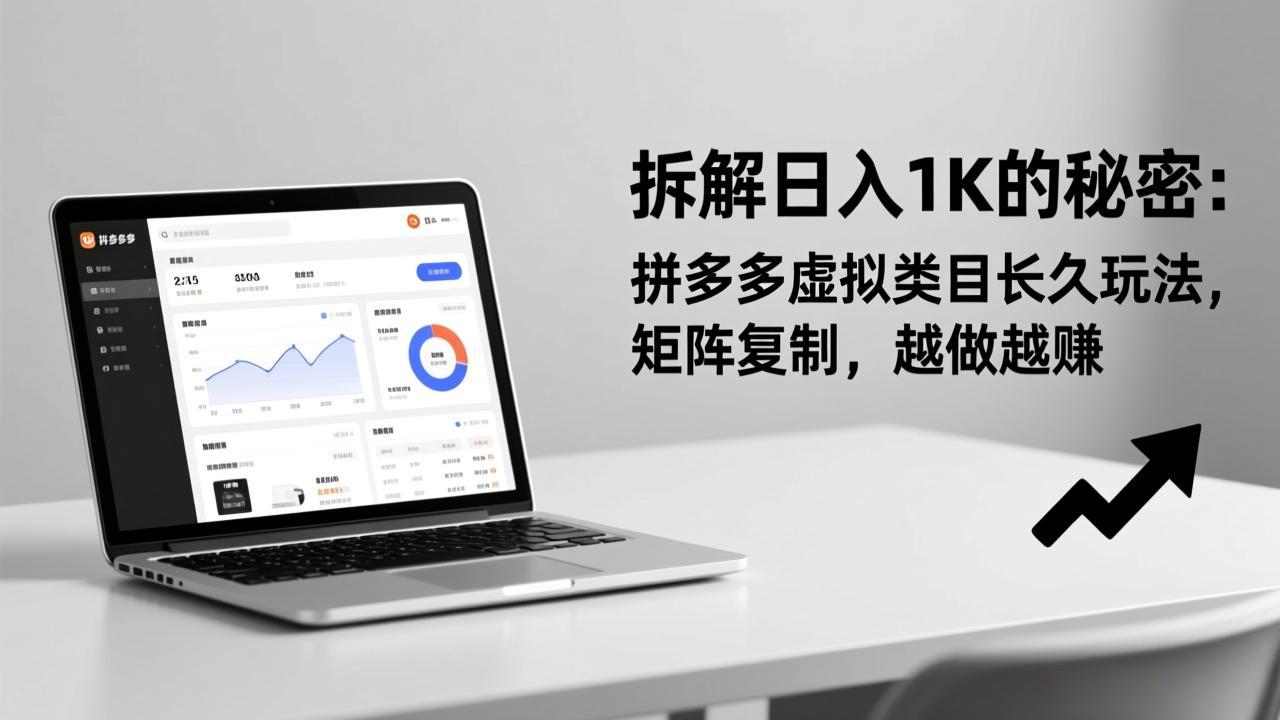 图片[1]-（17247期）拆解日入 1K 的秘密：拼多多虚拟类目长久玩法，矩阵复制，越做越赚_生财有道创业项目网-生财有道