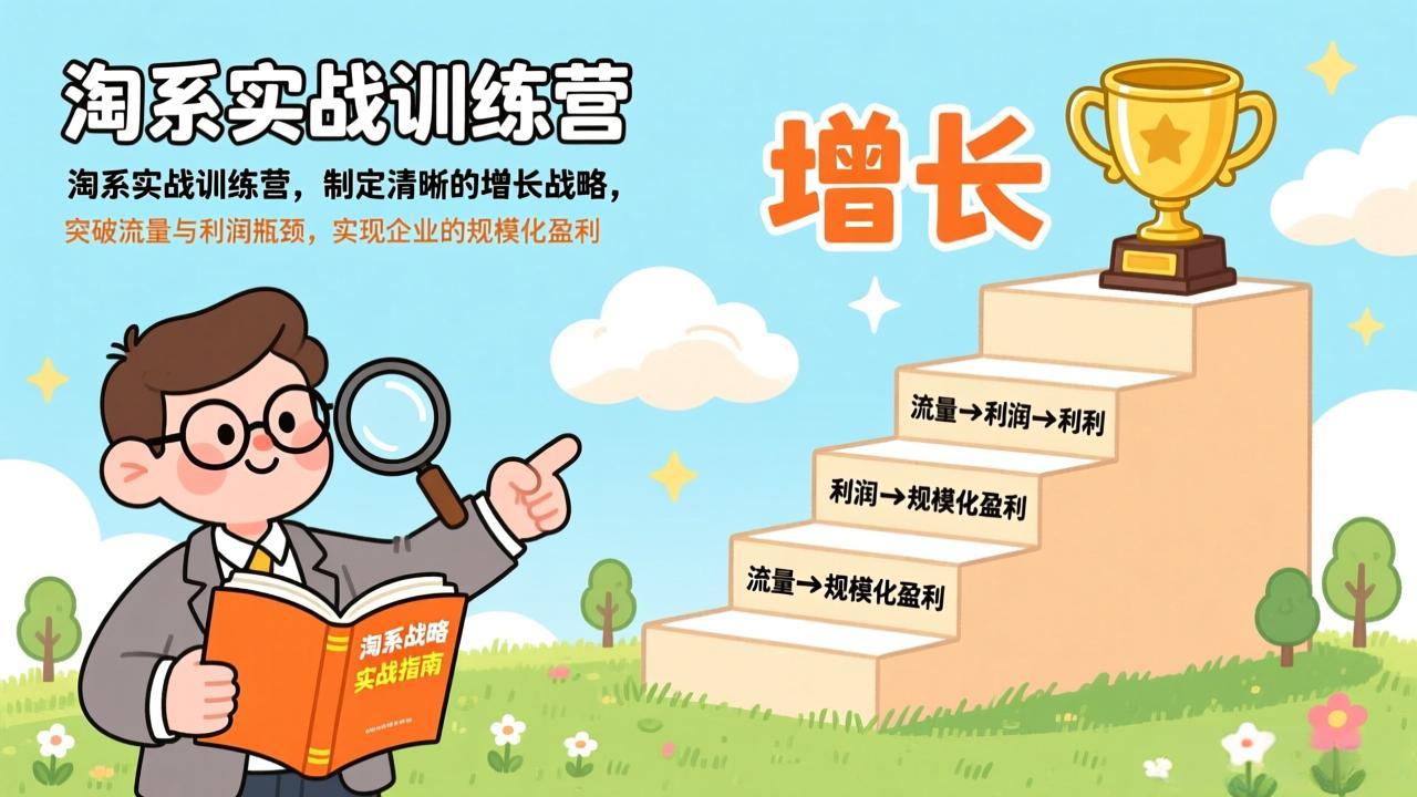 图片[1]-（17281期）淘系实战训练营，制定清晰的增长战略，突破流量与利润瓶颈，实现企业的规模化盈利_生财有道创业项目网-生财有道