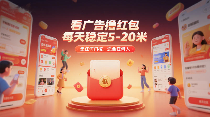 图片[1]-看广告撸红包，每天稳定5-20米，无任何门槛，适合任何人——生财有道创业项目网-生财有道
