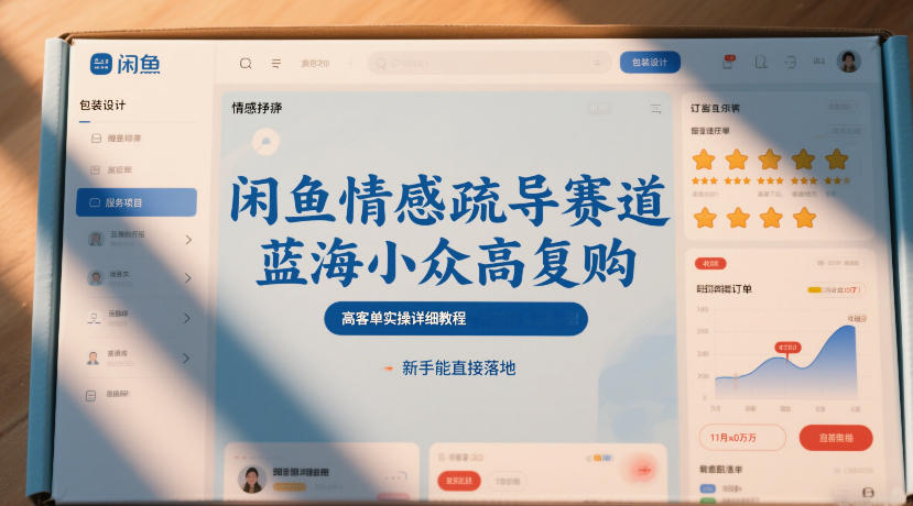 图片[1]-闲鱼情感疏导赛道，蓝海小众高复购，高客单实操详细教程，新手能直接落地——生财有道创业项目网-生财有道