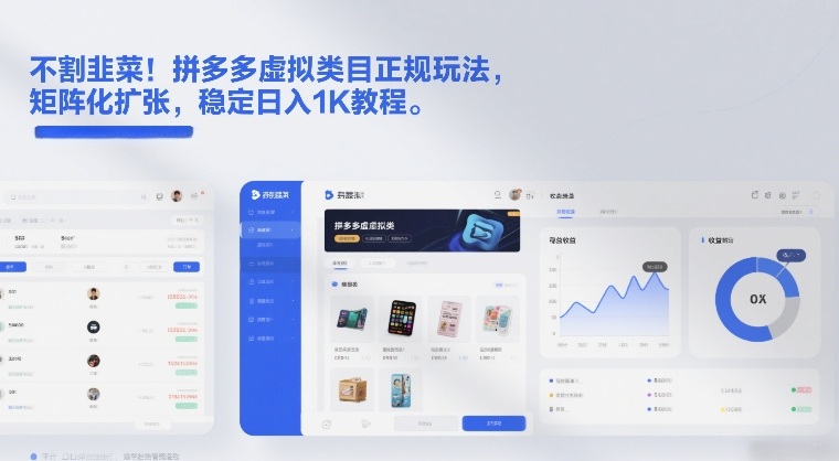 图片[1]-不割韭菜！拼多多虚拟类目正规玩法，矩阵化扩张，稳定日入1K教程【揭秘】——生财有道创业项目网-生财有道