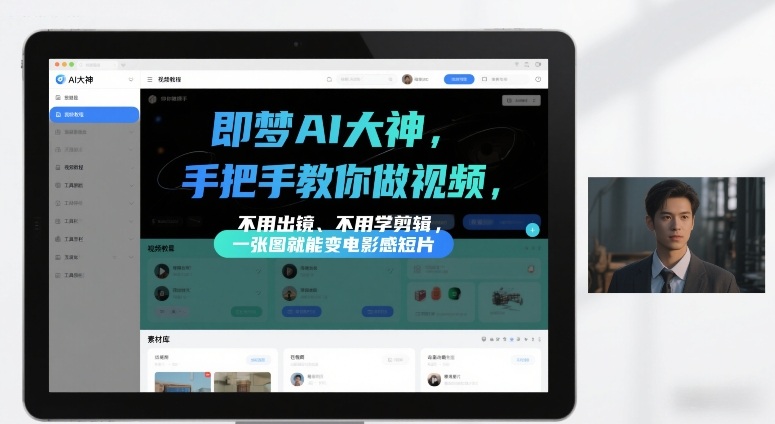 图片[1]-即梦AI大神手把手教你做视频，不用出镜、不用学剪辑，一张图就能变电影感短片——生财有道创业项目网-生财有道