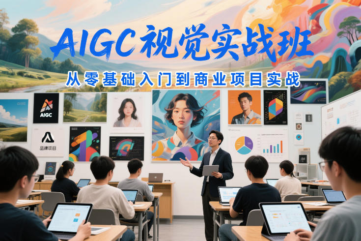 图片[1]-AIGC视觉实战班，从零基础入门到商业项目实战——生财有道创业项目网-生财有道