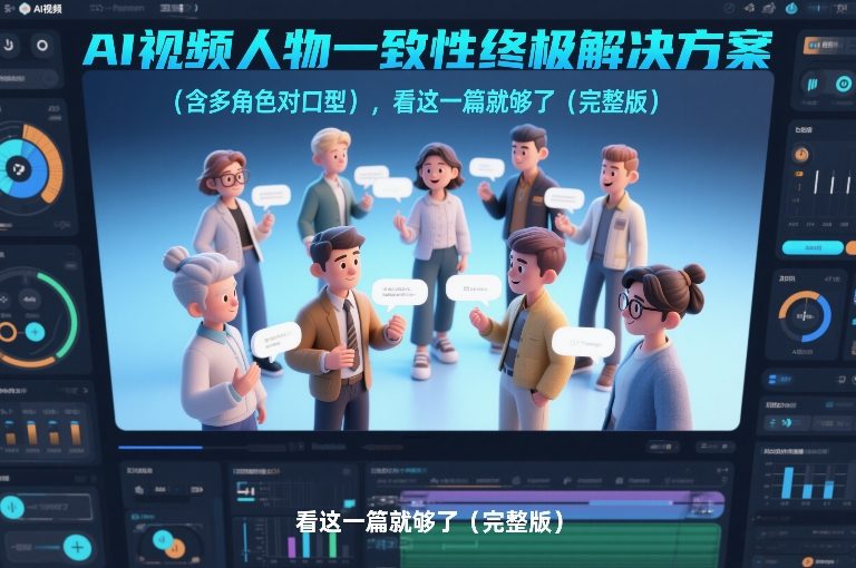 图片[1]-AI视频人物一致性终极解决方案（含多角色对口型），看这一篇就够了（完整版）——生财有道创业项目网-生财有道