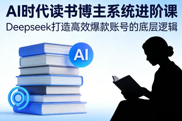 AI时代读书博主系统进阶课，Deepseek打造高效爆款账号的底层逻辑——生财有道创业项目网
