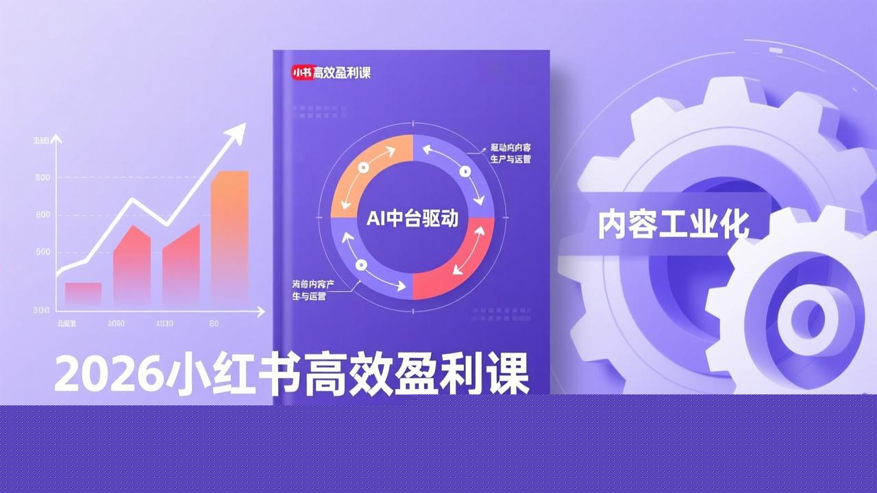 图片[1]-（17291期）2026小红书高效盈利课，流量双引擎+内容工业化+AI中台驱动，构建可复制的千万级营收模型_生财有道创业项目网-生财有道