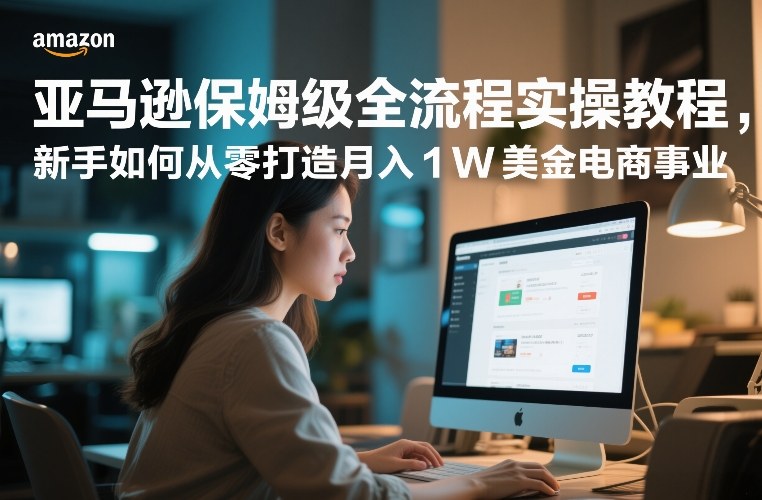 图片[1]-亚马逊保姆级全流程实操教程，新手如何从零打造月入1W美金电商事业——生财有道创业项目网-生财有道