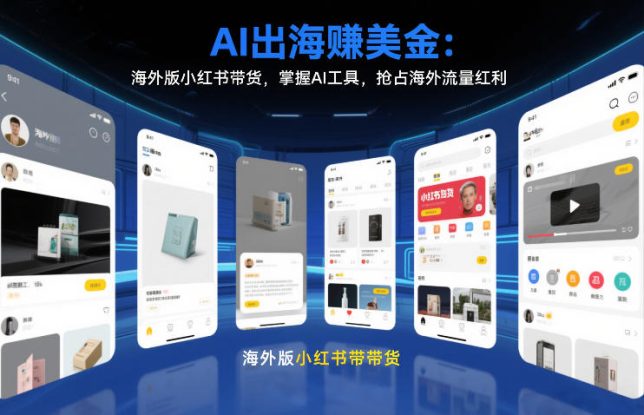 AI出海賺美金：海外版小红书带货，掌握AI工具，抢占海外流量红利（更新2026）——生财有道创业项目网